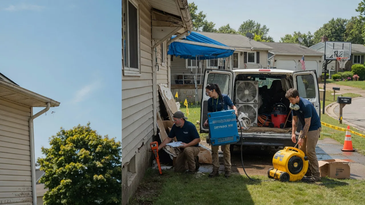 Ceiling Leak Cleanup in Oconomowoc, WI near me