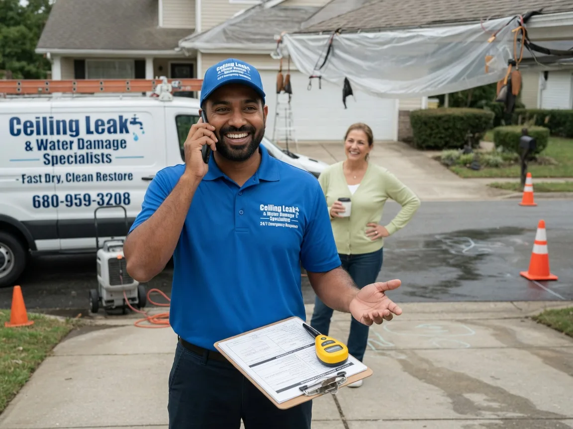 Ceiling Leak Cleanup Oconomowoc, WI FAQs